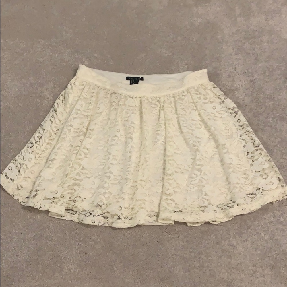 Cream colored skirt from forever 21